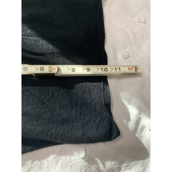 BCBG MaxAzria Sweater Oversized Boxy Women's XS Black 100% Merino Wool - Picture 5 of 12